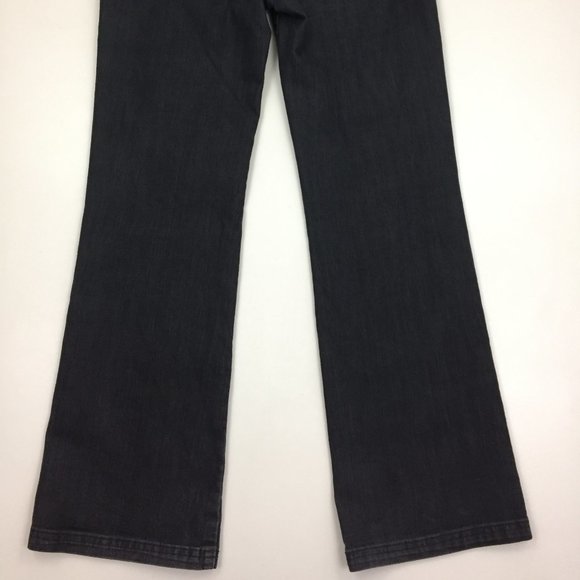 PRANA Dark Gray Wash Organic Cotton Blend 5 Pocket Logo Hardware Denim Jeans - Picture 10 of 10